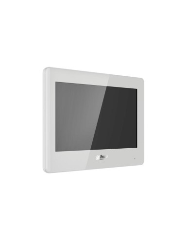 Dahua Vth5421hw Monitor Interior 7" De Superficie Para Videoportero Ip Pantalla Táctil Poe Sd 6e 1s Alarma Blanco