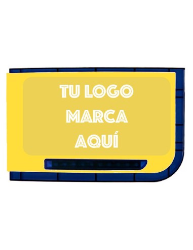 Xtec Xtec-by-serigrafia Sirena Exterior Amarilla/azul Grado 3 Con Serigrafía Personalizada. Cantidad Mínima 10 Unidades
