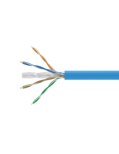 Bobina Equip Categoria 6a U/utp 305m Dca Lszh Libre De Halogenos Color Azul
