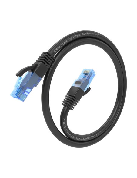 Aisens Cable De Red Rj45 Cat.6 Utp Awg26 Cca - 25cm - Negro