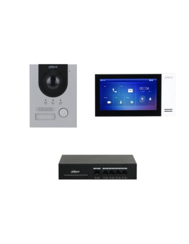 Dahua Ktp01l(s) Kit Videoportero Ip Exterior Para Superfície + Monitor Interior