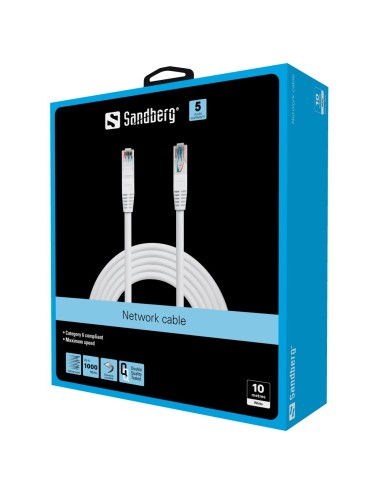 Sandberg Network Cable Utp Cat6 10 M