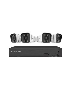 Cámara Foscam Fna 108 E B4 2t, Set Blanco/negro, Nvr De 8...