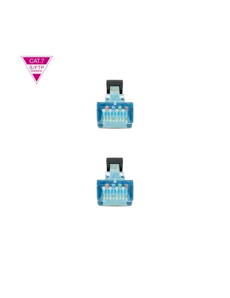 Nanocable Cable Red Cat.7 Lszh Sftp Pimf Awg26 25cm - Negro