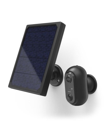 Camara Exterior Hama Fhd Con Panel Solar Negro
