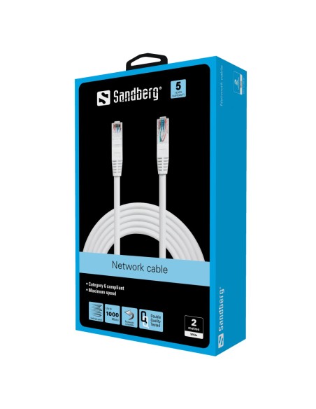 Sandberg Network Cable Utp Cat6 2 M