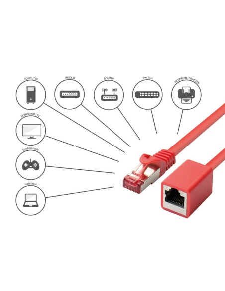 Cable Good Connections Cat.6 De Redverl. S Ftp Rojo0,5m