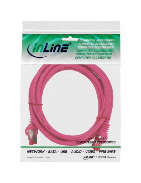 Cable De Red Inline S/ftp Pimf Cat.6 250mhz Pvc Cobre Rosa 5m