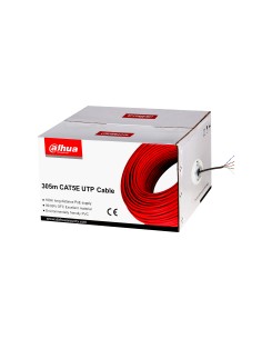 Cable De Red Dahua Sólido 100% Cobre Utp 305m Cat.5e Gris...