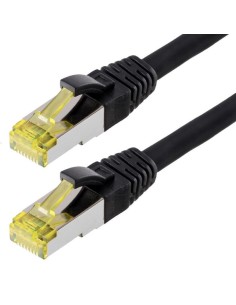 Helos Cable De Red S/ftp Cat 6a Negro 1,0m