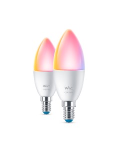Bombilla Wiz 2 Bombs Vela 40w  E14 Rgb Bt & Wifi