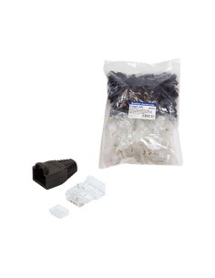 Logilink - Conector Enchufe Cat.6 Rj45 100pcs. Set, Sin...