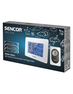 Sencor Sws 51 W Estación Meteorológica Digital Blanco 2