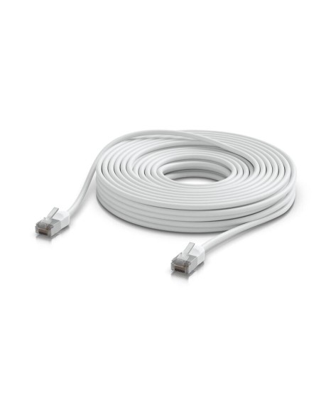 Cable De Red Blanco Cat6a Ubiquiti Uacc-cable-patch-outdoor-c6a-15m-w