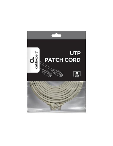 Cable Red Gembird Utp Cat6 10m Cobre Gris