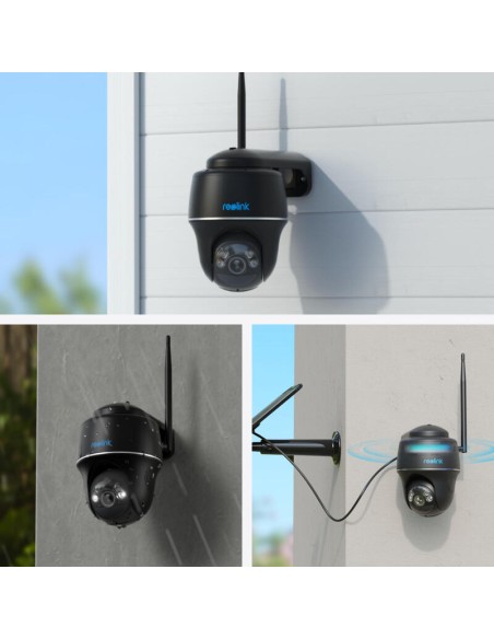 Cámara Ip Reolink Argus Pt 5mp Typ-c Negra Funciona Con Batería