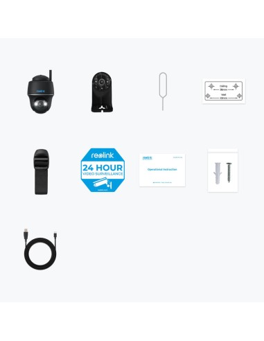 Cámara Ip Reolink Argus Pt 5mp Typ-c Negra...