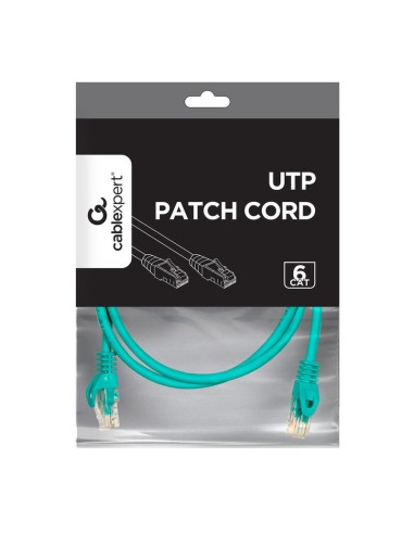 Cable De Red Gembird Utp Cat6 1.5m Verde...