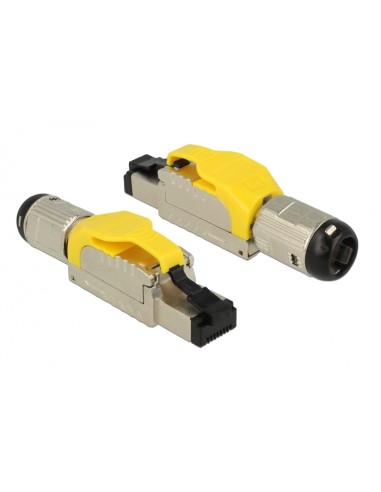 Delock Montaje De Enchufe Rj45 Cat.6a En Metal...