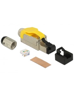 Delock Montaje De Enchufe Rj45 Cat.6a En Metal 86287 2