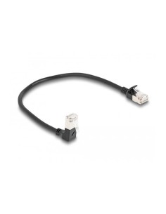 Delock Cable De Red Rj45 Cat.6a S/ftp Slim 90° Unten...