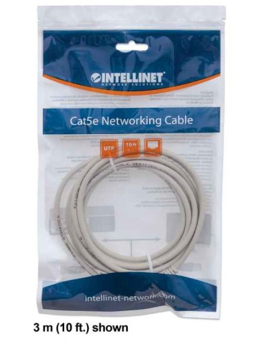 Intellinet 2m Cat6 Cable De Red U/utp (utp) Gris