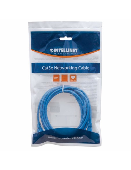 Intellinet Patchkabel Rj45 U/utp Cat6 0.50m Hebelschutz Blau