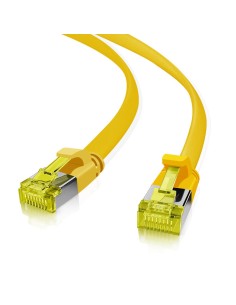 Helos Ultra Flaches Patchkabel U/ftp Cat 6a Amarillo 1,0m