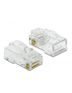 Delock Rj45 Para Prensado+corte+curva Macho Cat.6 Utp 20...