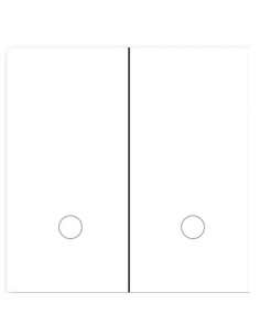 Interruptor Inteligente  Zemismart K6 Zigbee Doble Blanco