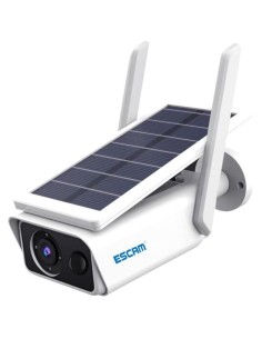 Cámara De Seguridad Ip Escam Qf180 Solar 3mp Wifi Blanco 2