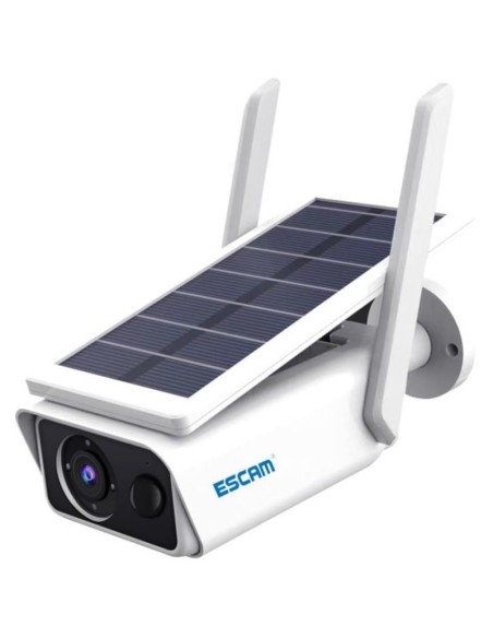 Cámara De Seguridad Ip Escam Qf180 Solar 3mp Wifi Blanco