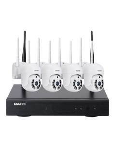 Kit Videovigilancia Ip Escam Wnk714 Wifi 3mp 4 Cámaras... 2