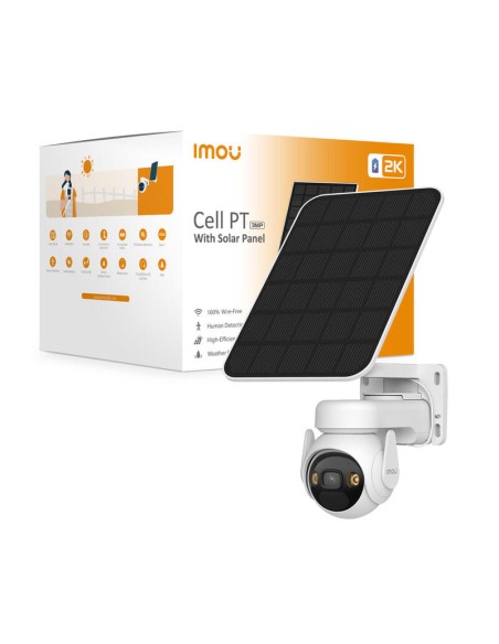 Cámara Imou Cell Pt Solar Kit Almohadilla  De Seguridad Ip Exterior 2304 X 1296 Pixeles Pared