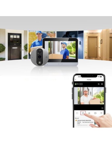 Mirilla  Escam C89 Visión Nocturna Pir Audio...