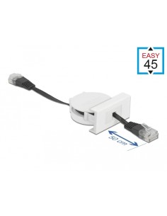 Delock Cable Retráctil De Red Easy 45 Módulo Rj45 Cat.5e... 2