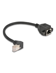 Delock Cable De Extensión S/ftp Macho Rj45 Macho 90° Angular 2
