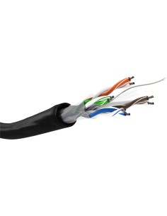 Cable Cat 6 Network , U/utp, Black, 100 M - Cca, Awg 23/1...