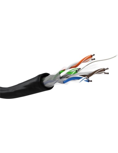 Cable Cat 6 Network , U/utp, Black, 100 M -...