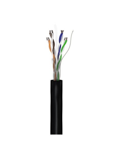 Cable Cat 6 Network , U/utp, Black, 100 M -...
