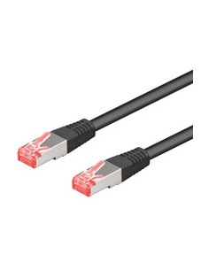 Cable De Conexión Goobay Rj-45 Cat 6.a S/ftp Pimf  Negro,...