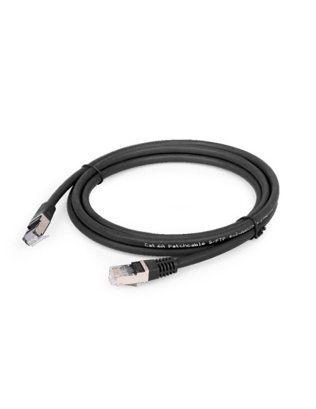 Gembird Pp6a-lszhcu-bk-1m Cable De Red Cat6a Negro