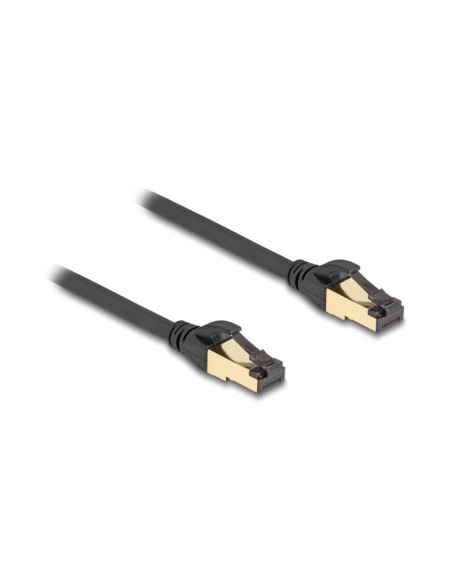 Delock 80250 Cable De Red Rj45 Cat.6a Macho A Macho S/ftp Negro, 3 M, Con Cable Cat.7 Bruto Apto Para Uso Industrial Y En Ext...