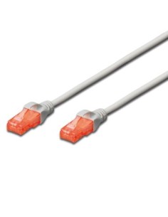 Cable Red Ewent Latiguillo Rj45 Utp Cat6 0.5m Gris
