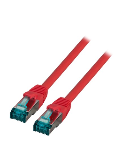 Efb Rj45 Cable De Red S/ftp, Cat.6a, Lszh, 0,5m, Rojo