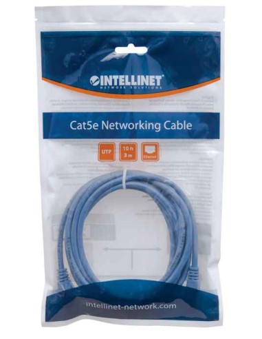 Intellinet Cable De Red Rj45 U Utp Cat5e 3.0m Azul