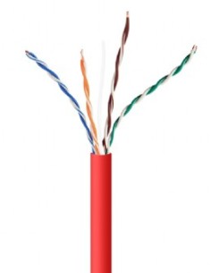 Gembird Cable De Red Utp Solid Cat. 5 Cca 305m Roll Rojo...
