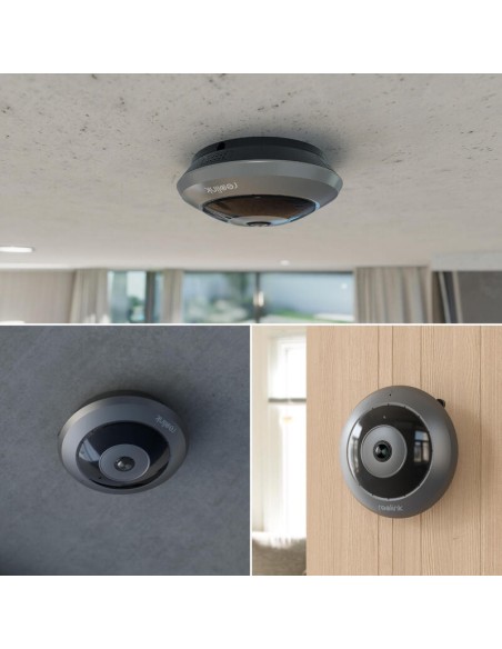 Reolink Fisheye Series P520, Cámara De Vigilancia Gris, 6,5 Megapíxeles, Poe Fisheye Series P520