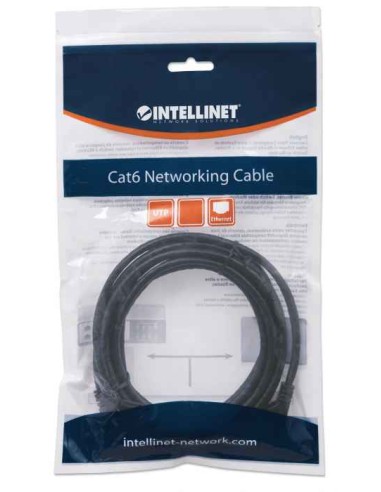 Intellinet 2m Cat6 Cable De Red Negro U/utp [utp]