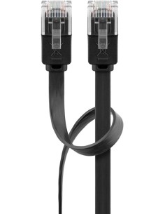 Goobay 95387 Cable De Red Negro 5 M Cat6 U/utp (utp) 2